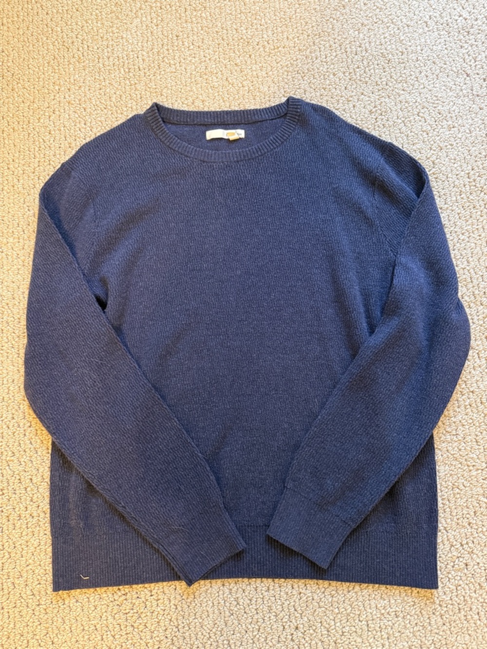 Men's Classic Navy Crewneck Sweater